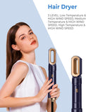 Cepillo Secador De Pelo,1000W Secador 6 En 1 Con Cepillo Alisador Pelo Rizador Pelo Ondas Secador De Pelo Moldeador Pelo Voluminizador,3 Temperaturas