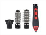 Multifunctional Electric Curling Iron Hair Straightener negro-rojo