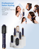 Cepillo Secador De Pelo,1000W Secador 6 En 1 Con Cepillo Alisador Pelo Rizador Pelo Ondas Secador De Pelo Moldeador Pelo Voluminizador,3 Temperaturas