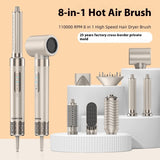 Household 8 In 1 Hair Curler Multifunctional Blowing Combs