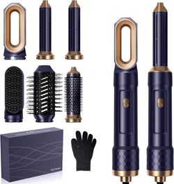 Cepillo Secador De Pelo,1000W Secador 6 En 1 Con Cepillo Alisador Pelo Rizador Pelo Ondas Secador De Pelo Moldeador Pelo Voluminizador,3 Temperaturas