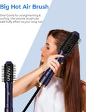 Cepillo Secador De Pelo,1000W Secador 6 En 1 Con Cepillo Alisador Pelo Rizador Pelo Ondas Secador De Pelo Moldeador Pelo Voluminizador,3 Temperaturas